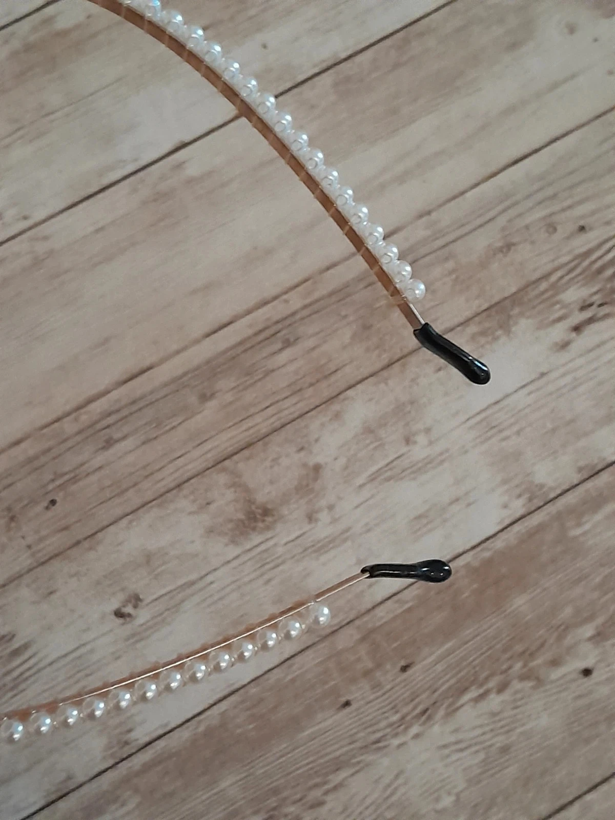 Adereço de cabeça, pérolas, cor branco – photo 4
